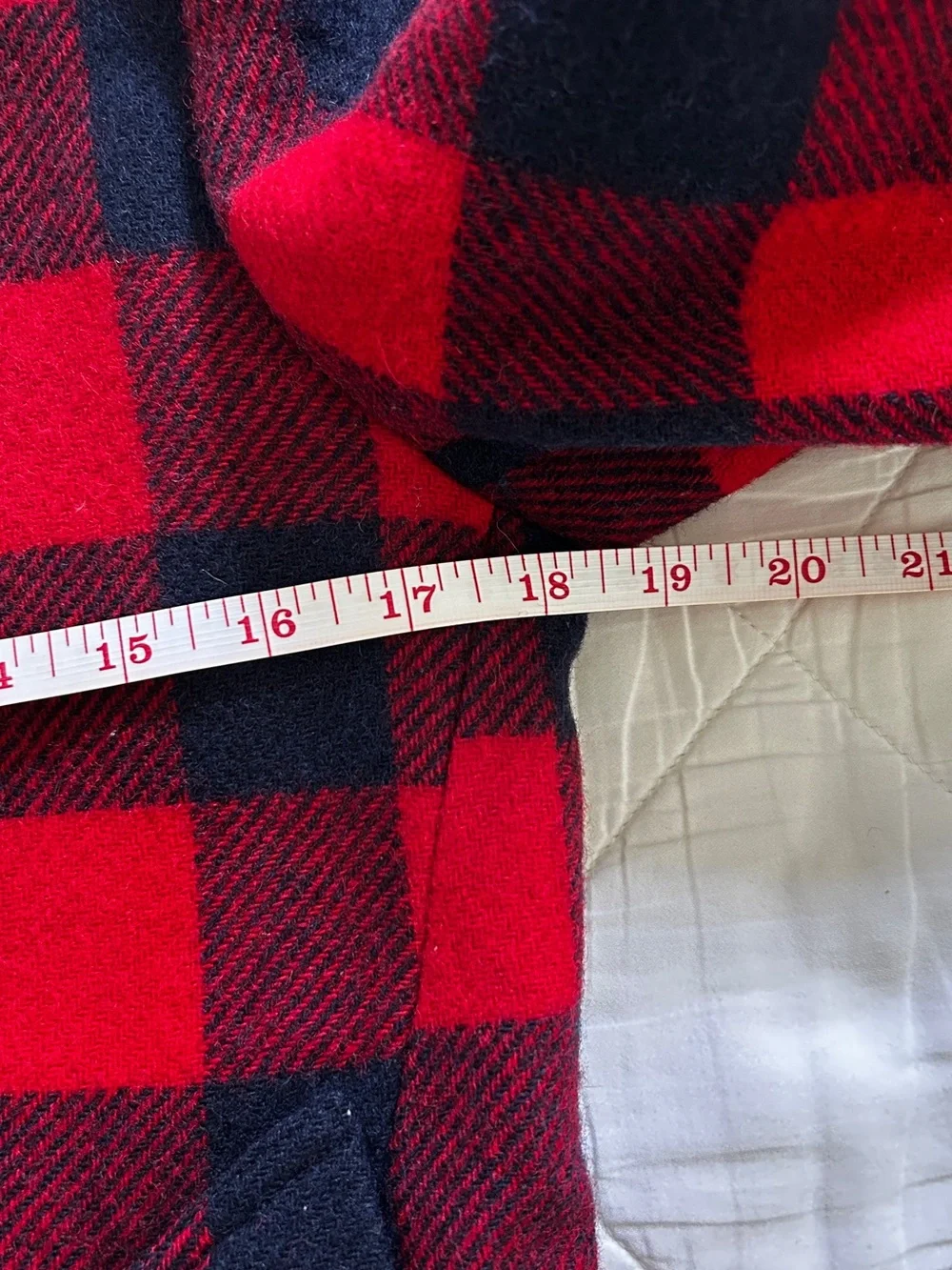 J Crew Red & Navy Buffalo Plaid Women's Wool Peacoat - Picture 13 of 14